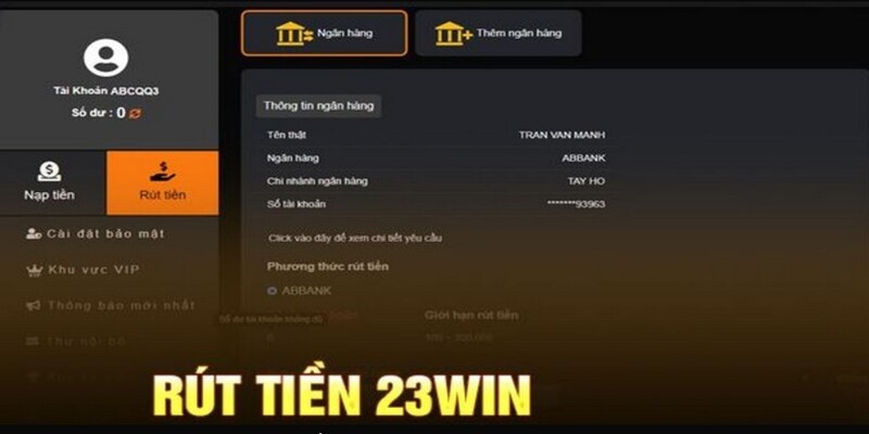 Thắc mắc thường gặp khi rút tiền 23Win