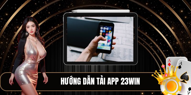 Hướng dẫn các thao tác tải app 23WIN