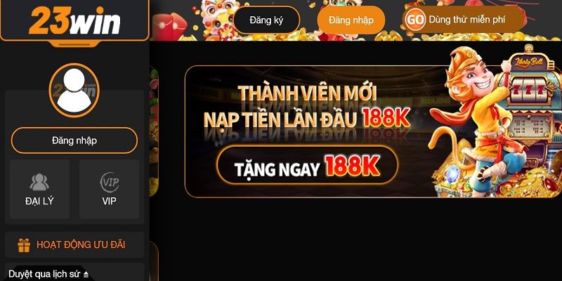 Giới thiệu khuyến mãi 23Win thưởng tân binh lên đến 188k
